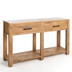 Kirkland's Home Easton Mango Wood Console Table- Console Tables