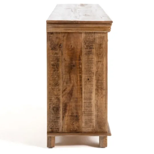 Kirkland's Home Easton Mango Wood 4-Door Cabinet- Cabinets & Sideboards