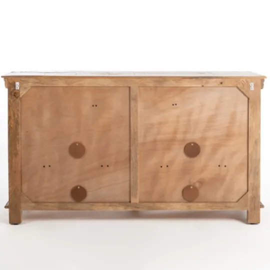 Kirkland's Home Easton Mango Wood 4-Door Cabinet- Cabinets & Sideboards