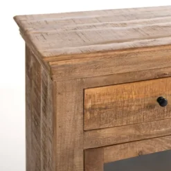Kirkland's Home Easton Mango Wood 4-Door Cabinet- Cabinets & Sideboards