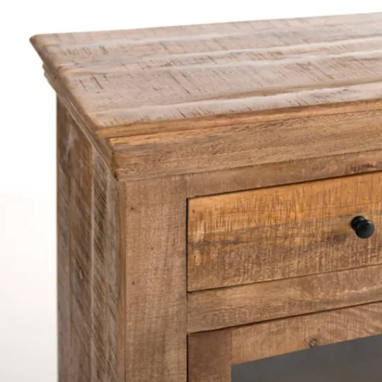 Kirkland's Home Easton Mango Wood 4-Door Cabinet- Cabinets & Sideboards