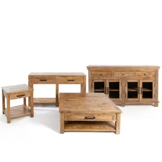 Kirkland's Home Easton Mango Wood 4-Door Cabinet- Cabinets & Sideboards