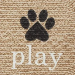 Kirkland's Home Eat Play Love Bone-Shaped Pet Bowl Mat- Kitchen & Floor Mats
