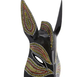 Kirkland's Home Ebony Dot Art Zebra Mask Wall Sculpture- Wall Plaques