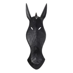 Kirkland's Home Ebony Dot Art Zebra Mask Wall Sculpture- Wall Plaques