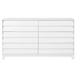 Kirkland's Home Eco Pine Wood Channeled Drawer Dresser- Dressers & Chests