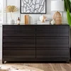 Kirkland's Home Eco Pine Wood Channeled Drawer Dresser- Dressers & Chests