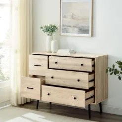 Kirkland's Home Eden Light Birch Tapered Legs Dresser- Dressers & Chests