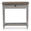 Kirkland's Home Edward Gray Mindi Wood Fluted Console Table- Console Tables