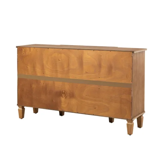 Kirkland's Home Eleanora Acorn Wood 4-Door Sideboard- Cabinets & Sideboards