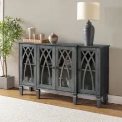 Kirkland's Home Eleanora Wood 4-Door Sideboard- Cabinets & Sideboards