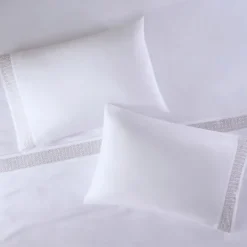 Kirkland's Home Elegant Geo Hem Microfiber 4-Pc. Queen Sheet Set- Bed Sheets