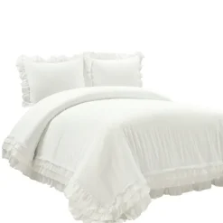 Kirkland's Home Ella Ruffle 3-Pc. King Duvet Set- Duvets