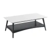 Kirkland's Home Ellis Black And White Wood Coffee Table- Coffee Tables