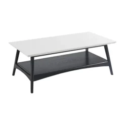 Kirkland's Home Ellis Black And White Wood Coffee Table- Coffee Tables