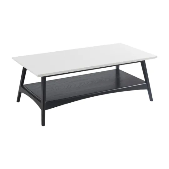 Kirkland's Home Ellis Black And White Wood Coffee Table- Coffee Tables