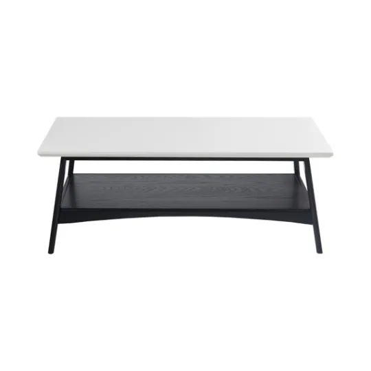 Kirkland's Home Ellis Black And White Wood Coffee Table- Coffee Tables