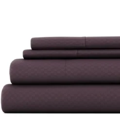 Kirkland's Home Embossed Checkered 3-Pc. Twin Sheet Set- Bed Sheets