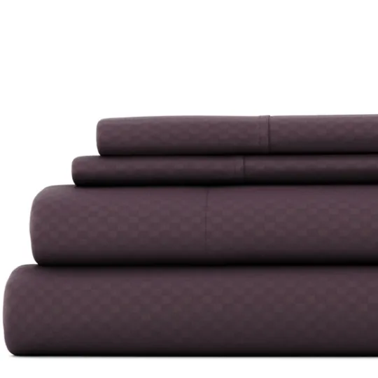 Kirkland's Home Embossed Checkered 3-Pc. Twin Sheet Set- Bed Sheets