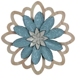 Kirkland's Home Embossed Metal Flower Wall Plaque- Wall Plaques