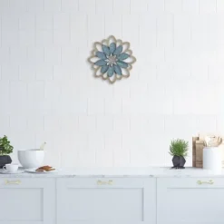 Kirkland's Home Embossed Metal Flower Wall Plaque- Wall Plaques