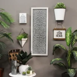 Kirkland's Home Embossed Metal Panel Wall Plaque- Wall Plaques