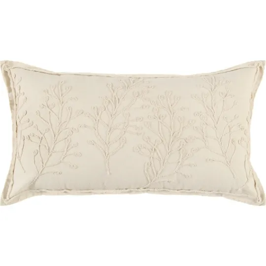 Kirkland's Home Embroidered Botanical Pillow- Pillows