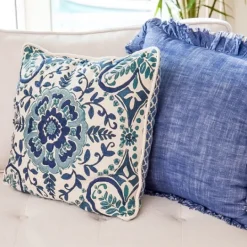 Kirkland's Home Embroidered Rope Edge French Claudia Pillow- Pillows