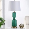 Kirkland's Home Emerald Seeded Glass Table Lamp- Table Lamps