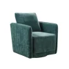 Kirkland's Home Emerald Textured Arm Swivel Accent Chair- Accent Chairs