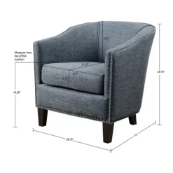 Kirkland's Home Emery Barrel Accent Chair- Accent Chairs