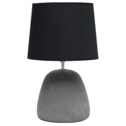 Kirkland's Home Emma Concrete Table Lamp With Shade- Table Lamps