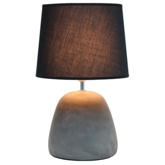 Kirkland's Home Emma Concrete Table Lamp With Shade- Table Lamps