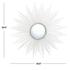 Kirkland's Home Emme Silver Sunburst Wall Mirror- Decorative Mirrors