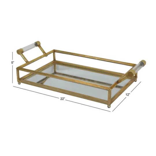Kirkland's Home En Glammed Mirror Decorative Tray- Decorative Trays