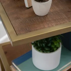 Kirkland's Home En Shelves S-Frame Accent Table- Accent & End Tables