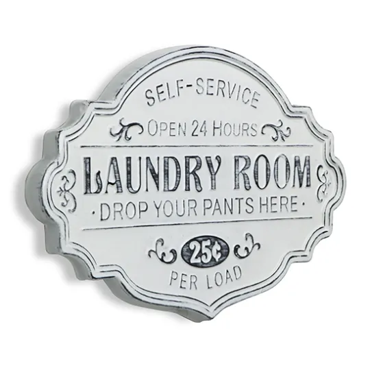 Kirkland's Home Enamel Laundry Room Wall Plaque- Wall Quotes & Signs