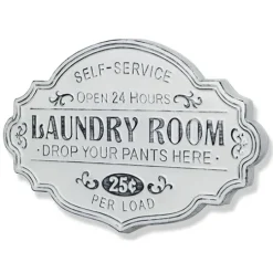 Kirkland's Home Enamel Laundry Room Wall Plaque- Wall Quotes & Signs
