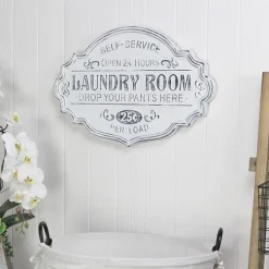 Kirkland's Home Enamel Laundry Room Wall Plaque- Wall Quotes & Signs
