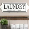 Kirkland's Home Enamel Laundry Wash Dry Fold Wall Plaque- Wall Quotes & Signs