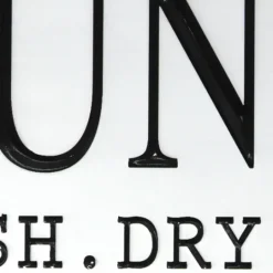 Kirkland's Home Enamel Laundry Wash Dry Fold Wall Plaque- Wall Quotes & Signs