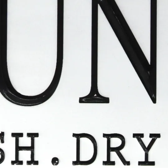 Kirkland's Home Enamel Laundry Wash Dry Fold Wall Plaque- Wall Quotes & Signs