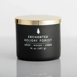 Kirkland's Home Enchanted Holiday Forest Triple Wick Jar Candle- Candles