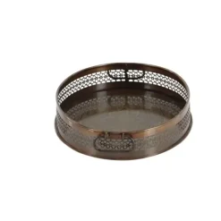 Kirkland's Home Engraved Metal Mandala Trays, Set Of 2- Decorative Trays