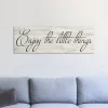 Kirkland's Home Enjoy The Little Things Canvas Art Print, 36X12- Wall Quotes & Signs