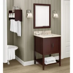 Kirkland's Home Espresso Beveled Vanity Mirror- Framed Mirrors