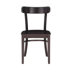 Kirkland's Home Espresso Curved Plank 2-Pc. Accent Chair Set- Accent Chairs