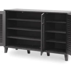 Kirkland's Home Espresso 3-Door Wood Cabinet- Cabinets & Sideboards