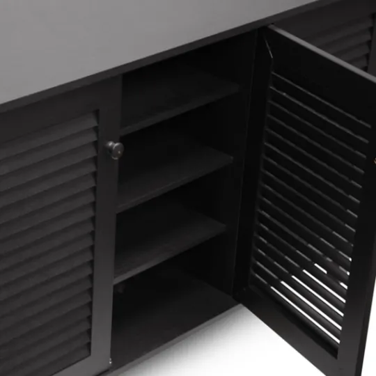 Kirkland's Home Espresso 3-Door Wood Cabinet- Cabinets & Sideboards