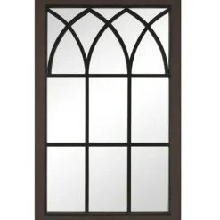 Kirkland's Home Espresso Grandview Arched Frame Wall Mirror- Decorative Mirrors